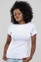 Camiseta - Branca Básica Gola Redonda Camiseta - Branca Básica Gola Redonda