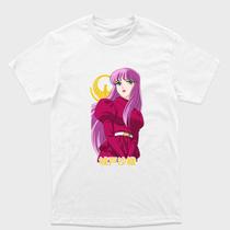 Camiseta branca Cavaleiros do zodiaco Deusa Atena Sem armadura Tamanho:GGTecido:Drytec Camiseta branca Cavaleiros do zodiaco Deusa Atena Sem armadura Tamanho:GGTecido:Drytec