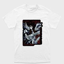 Camiseta branca Cavaleiros do zodiaco Hades senhor do mundo dos mortos utilizando sua armadura Tamanho:G6Tecido:Dr