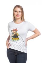 Camiseta Branca Cavalo Fazendo Careta