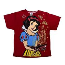 Camiseta Branca de Neve Blusa Infantil Desenho Maj1069