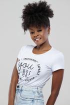 Camiseta - Branca Estampada Camiseta - Branca Estampada