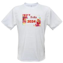 Camiseta Branca Feliz 2024