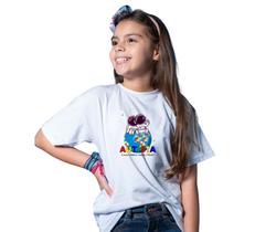 camiseta branca feminina 100% algodao frases altismo