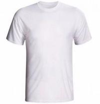 Camiseta Branca gola careca 100% Poliester para Sublimação 01 unidade Camiseta Branca gola careca 100% Poliester para Sublimação 01 unidade