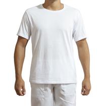 Camiseta branca malha fria não amassa para trabalho em geral - CAMARGO UNIFORMES