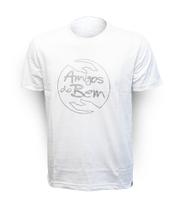 Camiseta Branca Masculina Logo Amigos do Bem