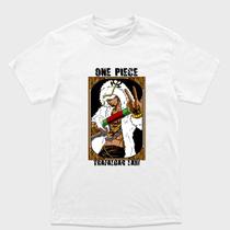 Camiseta Branca One Piece Trafalgar D. Water Law Usando casaco de pele Tamanho:MTecido:Drytec Camiseta Branca One Piece Trafalgar D. Water Law Usando casaco de pele Tamanho:MTecido:Drytec