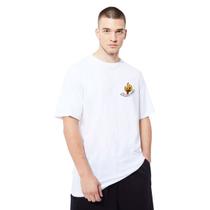 Camiseta Branca Oversized Hell On Earth Fire