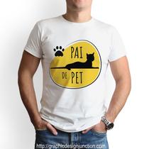 Camiseta Branca Pai de GATO