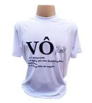 Camiseta Branca Personalizada Definição Dicionário Avô, Vô