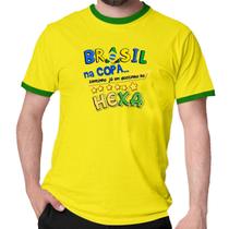 Camiseta brasil cheirinho de hexa camisa copa divertida