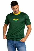 Camiseta Brasil Dry Fit Unissex Premium Esportiva Leve Confortável Estampa Brasil