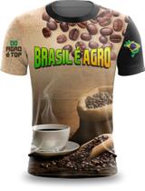 Camiseta Brasil é Agro Café Roça Fazenda