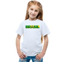 Camiseta Brasil Frase Personalizada Infantil Torcida Camiseta Brasil Frase Personalizada Infantil Torcida