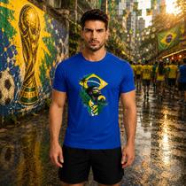 Camiseta Brasil Futebol Masculina Copa do Mundo Torcedor Seleção Brasileira Dry fit