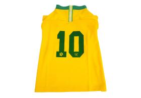 Camiseta Brasil para Cachorro e Gato Pet