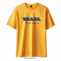 Camiseta Brasil - Rio de Janeiro - 100% Algodão Camiseta Brasil - Rio de Janeiro - 100% Algodão