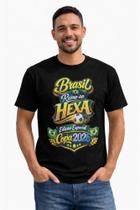 Camiseta Brasil Rumo ao Hexa 2026 Masculina/Feminina Copa Torcida Camiseta Brasil Rumo ao Hexa 2026 Masculina/Feminina Copa Torcida