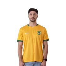 Camiseta Braziline Brasil IPE Básica Masculino - Amarvde - Camiseta Braziline Brasil IPE Básica Masculino - Amarvde -