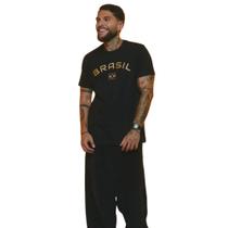 Camiseta Braziline Brasil Noite Masculina Camiseta Braziline Brasil Noite Masculina