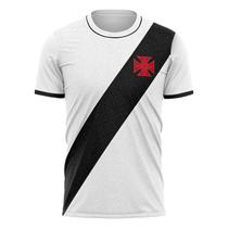 Camiseta Braziline Caravel Vasco Infantil - Branco e Preto
