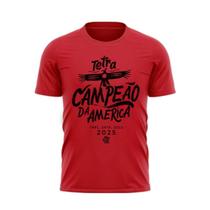 Camiseta Braziline Flamengo Comemorativa Tetra Libertadores Masculina - Vermelho - M Camiseta Braziline Flamengo Comemorativa Tetra Libertadores Masculina - Vermelho - M