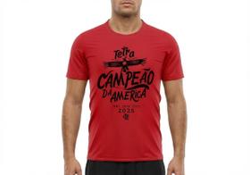 Camiseta Braziline Flamengo Comemorativa Tetra Libertadores Masculino Camiseta Braziline Flamengo Comemorativa Tetra Libertadores Masculino