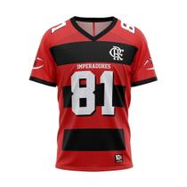 Camiseta Braziline Flamengo Imperadores Essay - Vermelha e preta