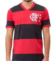 Camiseta Braziline Flamengo Lib CRF Masculina - Rubro Negra