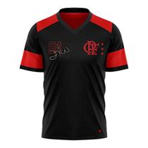 Camiseta Braziline Flamengo Nova Zico Retrô Masculina Camiseta Braziline Flamengo Nova Zico Retrô Masculina