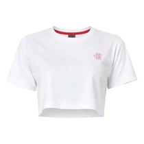 Camiseta Braziline Flamengo Thrum Cropped - Feminino - Branc Camiseta Braziline Flamengo Thrum Cropped - Feminino - Branc