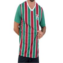 Camiseta Braziline Flu Volcano Adulto - Vinhobrancoverde