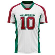 Camiseta Braziline Fluminense Lecture Masculino - Branco e Verde