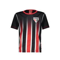 Camiseta Braziline São Paulo Ser Infantil Licenciada Preta Camiseta Braziline São Paulo Ser Infantil Licenciada Preta