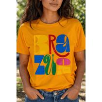 Camiseta Brazuca Unissex Estampa Colorida Casual 100% Algodão Premium Cultura Nacional Perfeita Camiseta Brazuca Unissex Estampa Colorida Casual 100% Algodão Premium Cultura Nacional Perfeita