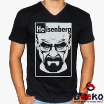Camiseta Breaking Bad 100% Algodão Heisenberg Geeko