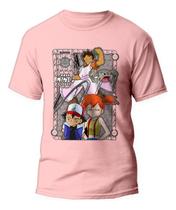 Camiseta Brock Anime Pokemon Ash Misty Camisa 100% Algodão Camiseta Brock Anime Pokemon Ash Misty Camisa 100% Algodão