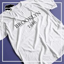 Camiseta Brooklyn 1986 Unissex 100% Algodão Camiseta Brooklyn 1986 Unissex 100% Algodão