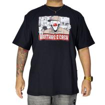 Camiseta Brothas And Cash Palhaço Retrato Gangsta BRO-272 Tamanho:MCor:Preto