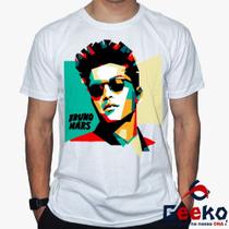 Camiseta Bruno Mars 100% Algodão Pop Music Geeko
