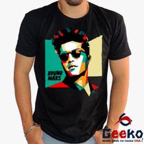 Camiseta Bruno Mars 100% Algodão Pop Music Geeko