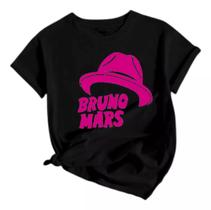 Camiseta Bruno Mars Baby Look Pop Tecido 100% Algodão