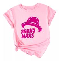 Camiseta Bruno Mars Baby Look Pop Tecido 100% Algodão