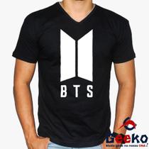 Camiseta BTS 100% Algodão Army K-pop Geeko