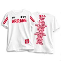 Camiseta BTS Arirang Frente e Verso Kpop Bangtan Premium Algodão Estampa HD Camiseta BTS Arirang Frente e Verso Kpop Bangtan Premium Algodão Estampa HD