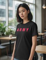 Camiseta Bts Key Pop Unissex Estampa Frente E Costas -
