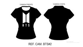 Camiseta BTS Tam. M-BABYLOOK Preta Camiseta BTS Tam. M-BABYLOOK Preta
