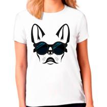Camiseta Buldog Francês Cachorro Pet Dog Branca Feminina13