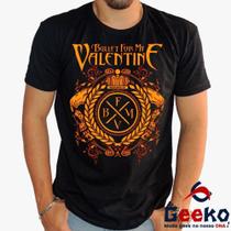 Camiseta Bullet for My Valentine 100% Algodão Banda de Rock Geeko